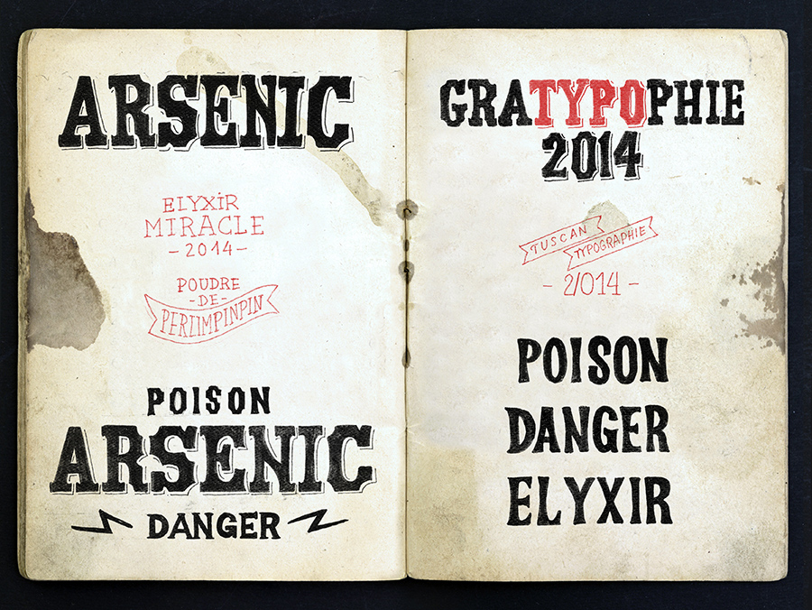 Typographie sketch 2014